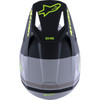 Alpinestars #8300826-9510-XS - SM3 Helmet - Radium - Matte Gray/Black/Yellow Fluo - XS