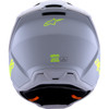 Alpinestars #8300826-9510-XXL - SM3 Helmet - Radium - Matte Gray/Black/Yellow Fluo - 2XL