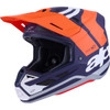 Alpinestars #8301826-408-M - SM7 Helmet - Core - Matte Orange/Blue - Medium