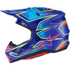 Alpinestars #8302626-7254-XXL - SM7 Helmet - Cast - Gloss/Blue/Pink/Yellow Fluo - 2XL