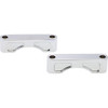 Klock Werks #KWFS-01-0102-C - Hugger Front Fender Mounting Blocks - For 21" Wheels - Chrome