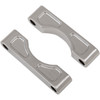 Klock Werks #KWFS-01-0103-C - Hugger Front Fender Mounting Blocks - For 16"/17"/18"/19" Wheels - Chrome