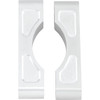 Klock Werks #KWFS-01-0103 - Hugger Front Fender Mounting Blocks - For 16"/17"/18"/19" Wheels - Satin