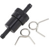 Emgo #14-34432 - Anodized Aluminum Fuel Filter - Black - 5/16"