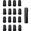 ITP #BLUG20BX - Lug Nuts - 60° Tapered - Black - M12 x 1.50 - Splined with Key - 16 Pack