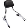 Cobra #602-2200 - Detachable Backrest - Chrome - Short - FLH/FLT