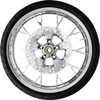Coastal Moto #PKG-MAR213CH-24ABST - Marlin Front Wheel - Chrome (21") | Rotor (12.6) | Dunlop AE Tire (130/60B21)