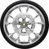 Coastal Moto #PKG-LAR213CH-24ABST - Largo Front Wheel - Chrome (21") | Rotor (12.6) | Dunlop AE Tire (130/60B21)