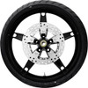 Coastal Moto #PKG-DAY213SB-24ABST - Daytona Front Wheel - Black (21") | Rotor (12.6) | Dunlop AE Tire (130/60B21)