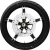 Coastal Moto #PKG-DAY213BC-24ABST - Daytona Front Wheel - Black Cut (21") | Rotor (12.6) | Dunlop AE Tire (130/60B21)