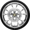 Coastal Moto #PKG2-LGO213CH-ABST - Largo Front Wheel - Chrome (21") | Rotors (11.8") | Dunlop AE2 Tire (130/60B21)