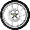 Coastal Moto #PKG2-MAR213CH-ABST - Marlin Front Wheel - Chrome (21") | Rotors (11.8") | Dunlop AE2 Tire (130/60B21)