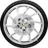 Coastal Moto #PKG2-HUR213CH-ABST - Hurricane Front Wheel - Chrome (21") | Rotors (11.8") | Dunlop AE2 Tire (130/60B21)