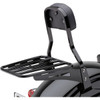 Cobra #02-3500B - Sissy Bar Luggage Rack - Black - Tubular