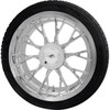 Coastal Moto #PKG-MAR-187T-CH - Marlin 3D Rear Wheel - Chrome (18") | FalkenTire 215/45R18 - Trike