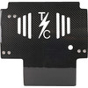 Thrashin Supply CO. #TSC-3034-1 - Skid Plate - Carbon Fiber/Gloss - With Black Brackets - FLHX/FLTRX