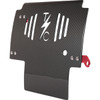 Thrashin Supply CO. #TSC-3034-2 - Skid Plate - Carbon Fiber/Gloss - With Red Brackets - FLHX/FLTRX