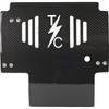 Thrashin Supply CO. #TSC-3034-2 - Skid Plate - Carbon Fiber/Gloss - With Red Brackets - FLHX/FLTRX