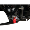 Thrashin Supply CO. #TSC-3034-2 - Skid Plate - Carbon Fiber/Gloss - With Red Brackets - FLHX/FLTRX