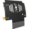 Thrashin Supply CO. #TSC-3034-5 - Skid Plate - Carbon Fiber/Gloss - With Gold Brackets - FLHX/FLTRX