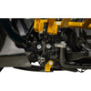Thrashin Supply CO. #TSC-3034-5 - Skid Plate - Carbon Fiber/Gloss - With Gold Brackets - FLHX/FLTRX