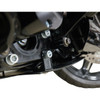 Thrashin Supply CO. #TSC-3035-1 - Skid Plate - Carbon Fiber/Forged - With Black Brackets - FLHX/FLTRX