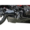 Thrashin Supply CO. #TSC-3035-1 - Skid Plate - Carbon Fiber/Forged - With Black Brackets - FLHX/FLTRX