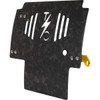 Thrashin Supply CO. #TSC-3035-5 - Skid Plate - Carbon Fiber/Forged - With Gold Brackets - FLHX/FLTRX
