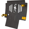 Thrashin Supply CO. #TSC-3035-5 - Skid Plate - Carbon Fiber/Forged - With Gold Brackets - FLHX/FLTRX