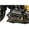 Thrashin Supply CO. #TSC-3035-5 - Skid Plate - Carbon Fiber/Forged - With Gold Brackets - FLHX/FLTRX
