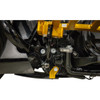 Thrashin Supply CO. #TSC-3035-5 - Skid Plate - Carbon Fiber/Forged - With Gold Brackets - FLHX/FLTRX