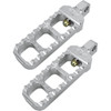 Joker Machine #08-61-1 - Adjustable Serrated Foot Pegs - Narrow - Silver