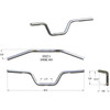 Khrome Werks #300900 - Street-X Handlebars - High Bend - Chrome