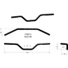 Khrome Werks #300904 - Street-X Handlebars - Mid Bend - Black