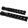 Accutronix #PF121-AKB - Muzzle Break Foot Pegs - Rigid Mount - Black