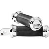 Performance Machine (PM) #0035-1245M-CH - Overdrive Foot Pegs - Passenger - Chrome - FL/FX