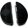 Drag Specialties - Half-Moon Floorboard - w/ Vibration Inserts - Chrome - FL