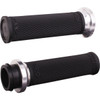 ODI #V30ITWB-S - Ruffian Lock-On Street Grips - Indian TBW - Black/Silver