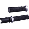ODI #V31HTC-BB-S - Hart-Luck Signature V-Twin Lock-On™ Grips - CVO - Black/Silver