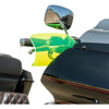 Klock Werks #KWS-01-0127-HC - Flare® Handguards - Harley-Davidson Hydraulic Clutch - Green Ice