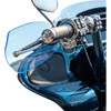 Klock Werks #KWS-01-0128-CC - Flare® Handguards - Harley-Davidson Cable Clutch - Blue Ice