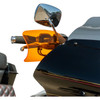 Klock Werks #KWS-01-0130-CC - Flare® Handguards - Harley-Davidson Cable Clutch - Orange