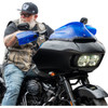 Klock Werks #KWS-01-0133-23 - Flare® Handguards - '23-'25 Harley-Davidson - Blue