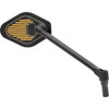 Drag Specialties - Mirror - Adjustable - Diamond - Black/Gold - Long Stem - Right