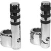 Lindby #715 - Clamp-On 3-Band Foot Peg - Chrome