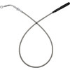 FAT Baggers INC. #118002-C - EZ Install Upper Clutch Cable - FLH/FLT - +2" - Braided Stainless Steel/Chrome