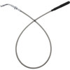 FAT Baggers INC. #108010-C - EZ Install Upper Clutch Cable - FLHX/FLTR - +10" - Braided Stainless Steel/Chrome