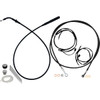 FAT Baggers INC. #249014-B - EZ Install Kit - 13"/14" Handlebars - Upper Clutch - Full Length - Black