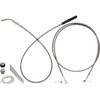 FAT Baggers INC. #249914 - EZ Install Kit - 14" Handlebars - Upper Clutch - Full Length - Braided Stainless Steel