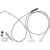 FAT Baggers INC. #219914 - EZ Install Kit - 14" Handlebars - Upper Clutch - Full Length - Braided Stainless Steel